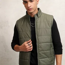 HIGHLANDER Men Colourblocked Crop Bomber Jacket-picture-12