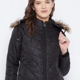 VERO AMORE Faux Fur Trim Hooded Padded Jacket-24