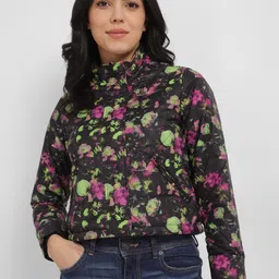 Allen Solly Woman Women Floral Crop Padded Jacket-25