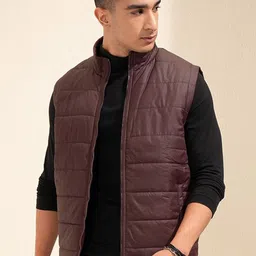 HIGHLANDER Men Colourblocked Crop Puffer Jacket-image-31