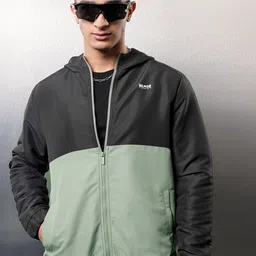 HIGHLANDER Men Colourblocked Crop Sporty Jacket-image-16