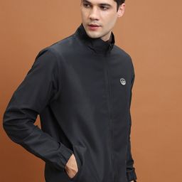 HIGHLANDER Mock Collar Bomber Jacket-image-79