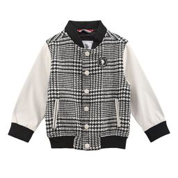 U.S. Polo Assn. Kids Boys Geometric Printed Mock Collar Bomber Jacket-picture-28