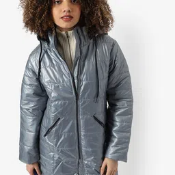 Campus Sutra Windcheater Hooded Padded Jacket-picture-28