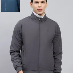 Monte Carlo Men Mock Collar Solid Casual Lightweight Bomber Jacket-image-38