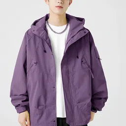 StyleCast Men Hooded Solid Casual Tailored Jacket-33