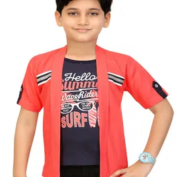 BAESD Boys Lightweight Long Sleeves Open Front Jacket With Attached T- Shirt-10