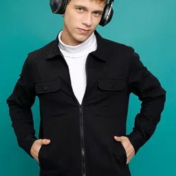 HIGHLANDER Long Sleeves Spread Collar Cotton Bomber Jacket-picture-20