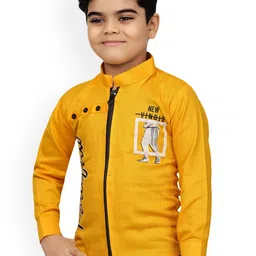 BAESD Boys Graphic Printed Lightweight Open Front Jacket-56