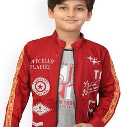 BAESD Boys Printed Lightweight Tailored Jacket With Attached T-shirt-48