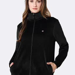 Van Heusen Athleisure Long Sleeve Mock Collar Velvet Jacket-picture-0