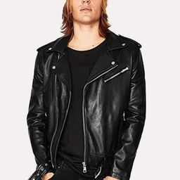 Leather Retail Men Black Outdoor Leather Jacket-image-51