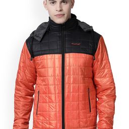 Plutus Colourblocked Hooded Quilted Jacket-21