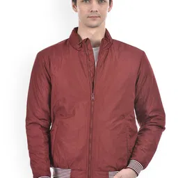 Numero Uno Mock Collar Long Sleeves Lightweight Bomber Jacket-14