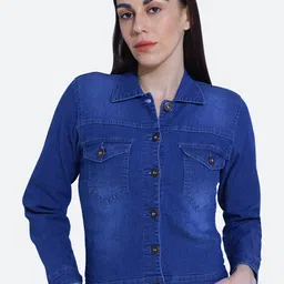 FCK-3 Washed Crop CottonDenim Jacket-image-3
