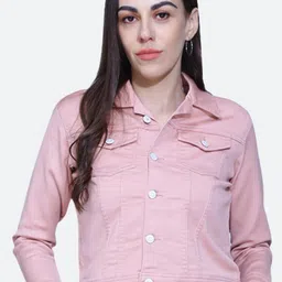 FCK-3 Spread Collar Lightweight Crop Denim Jacket-picture-16