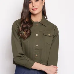 Mayra Spread Collar Denim Jacket-picture-18