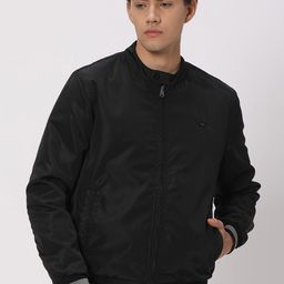 Mufti Stand Collar Reversible Bomber Jacket-image-31