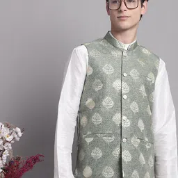 Jompers Ethnic Printed Nehru Jacket-picture-19