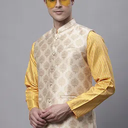 Jompers Woven design Nehru Jackets-picture-54