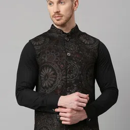 ESSAS club Ethnic Motifs Printed Nehru Jacket-23