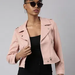SHOWOFF Suede Windcheater Biker Jacket-image-48