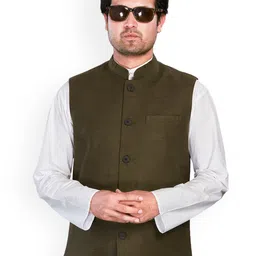 Authentics Mandarin Collar Nehru Jacket-23