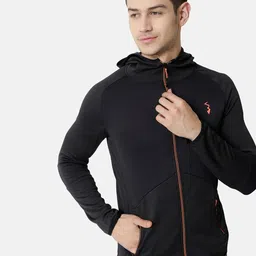 Campus Sutra Men Black Lightweight Training or Gym Sporty Jacket-picture-48