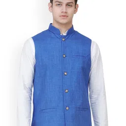 Exotic India  Woven Nehru Jacket-picture-33