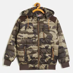 Duke Boys Camouflage Printed Hooded Padded Jacket-picture-45