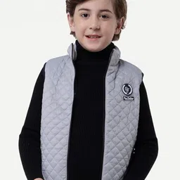 One Friday Boys Sleeveless Quilted Jacket-image-34