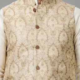 Anouk Printed Woven Design Nehru Jacket image 4