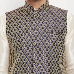 VASTRAMAY Woven Design Nehru Jackets image 3