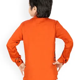 BAESD Boys Typography Printed Lightweight Open Front  Jacket With Attached T-shirt image 3