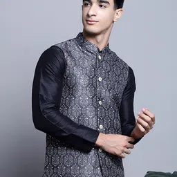 Jompers Printed Nehru Jacket image 3