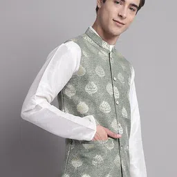 Jompers Ethnic Printed Nehru Jacket image 5