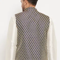 VASTRAMAY Woven Design Nehru Jackets image 4