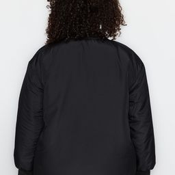 Trendyol Plus Size Mock Collar Bomber Jacket image 2