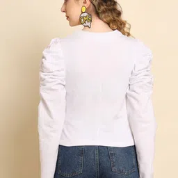 TANDUL Collarless Lightweight Open Front Jacket image 2