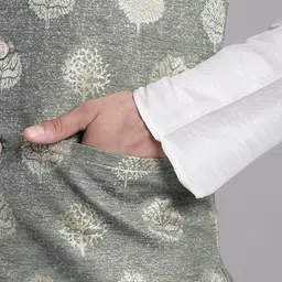 Jompers Ethnic Printed Nehru Jacket image 4