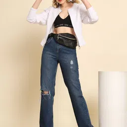 TANDUL Collarless Lightweight Open Front Jacket image 3