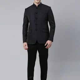 TheEthnic.Co Woven Design Bandhagala Two Piece Party Suit-image-15