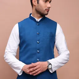 SHOWOFF Slim-Fit Nehru Jackets-21
