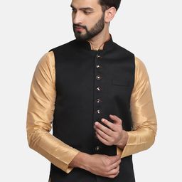 TAHVO Satin Nehru Jackets-image-7
