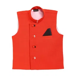 Aj DEZInES Boys Nehru Jackets With Pocket Square-image-66
