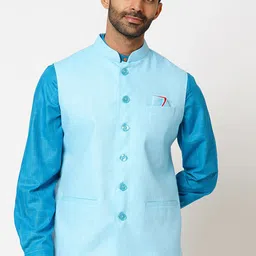 Indivisual Clothing Woven-Design Nehru Jacket-picture-48