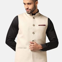 TAHVO Manadrin Collar Nehru Jacket-picture-16