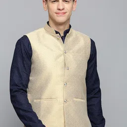 SHOWOFF Woven Design Nehru Jacket-picture-13