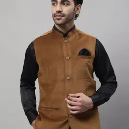 even Mandarin Collar Nehru Jackets With Welt Pockets-image-27