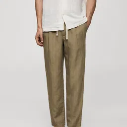 MANGO MAN Striped Trousers-image-73